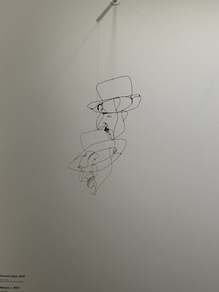 Œuvre en fils de fer de Calder : portrait de Fernand Léger